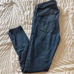 American Eagle Outfitters Dark Blue Skinny Jeans